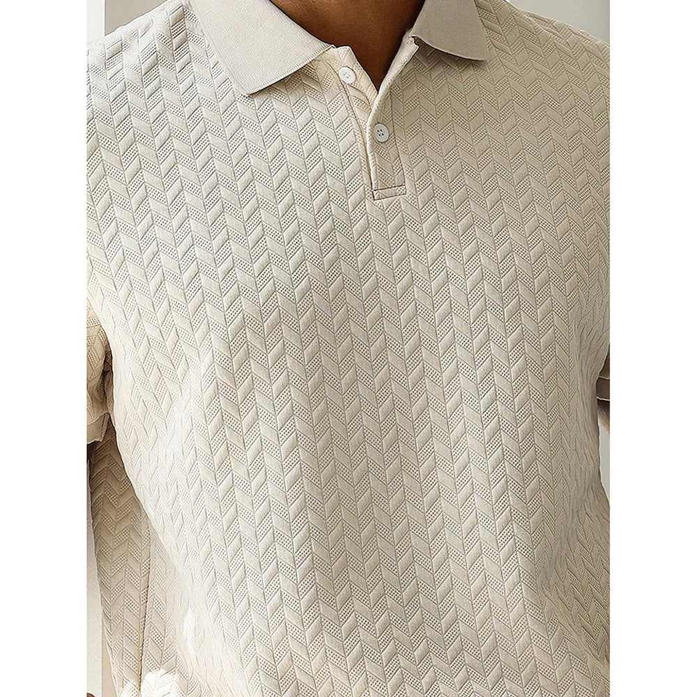 Jacquard Polo Shirt Short-Sleeve