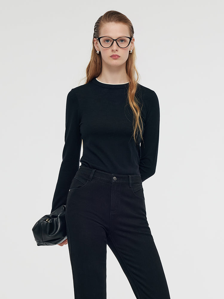 Valmere™ | Washable Wool Knit Top for Easy Care