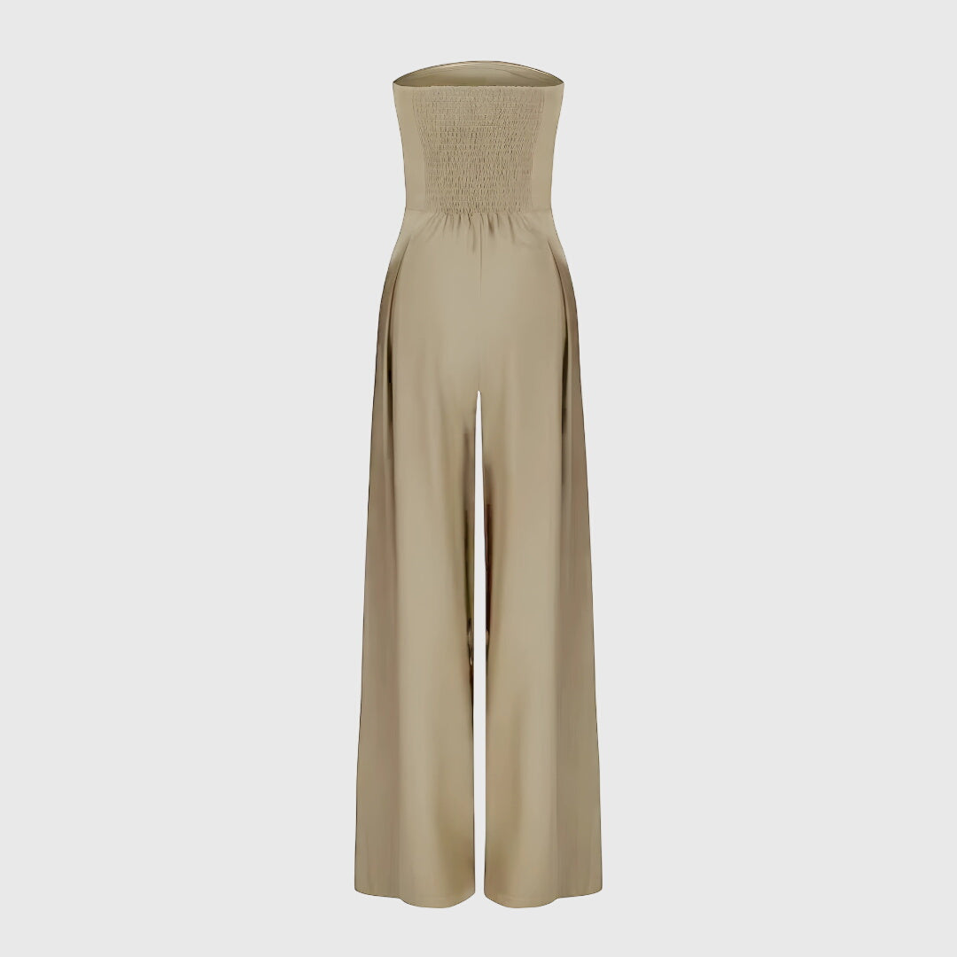 Alicia - Wide Leg Strapless Jumpsuit