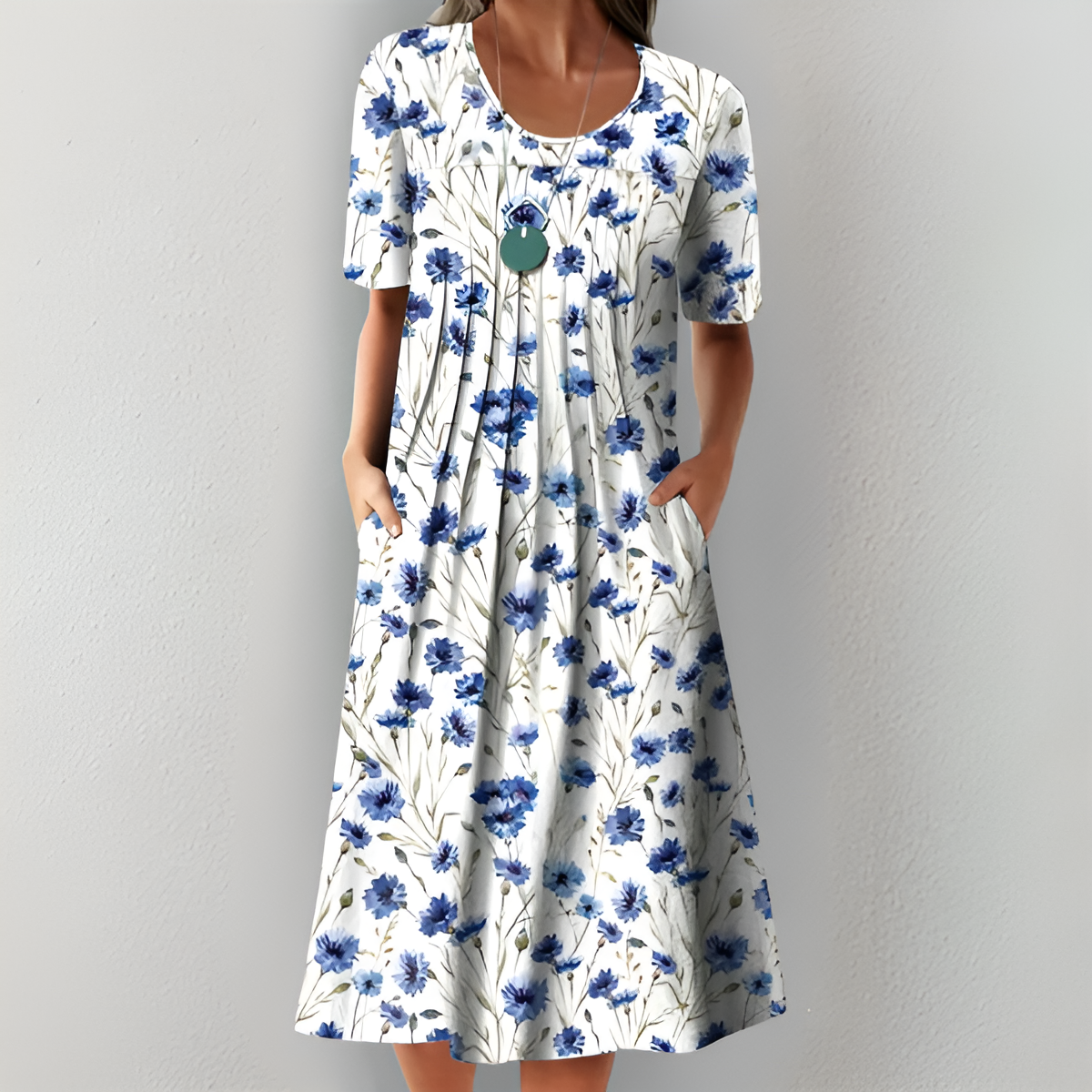 Helen - Classic Floral Dress