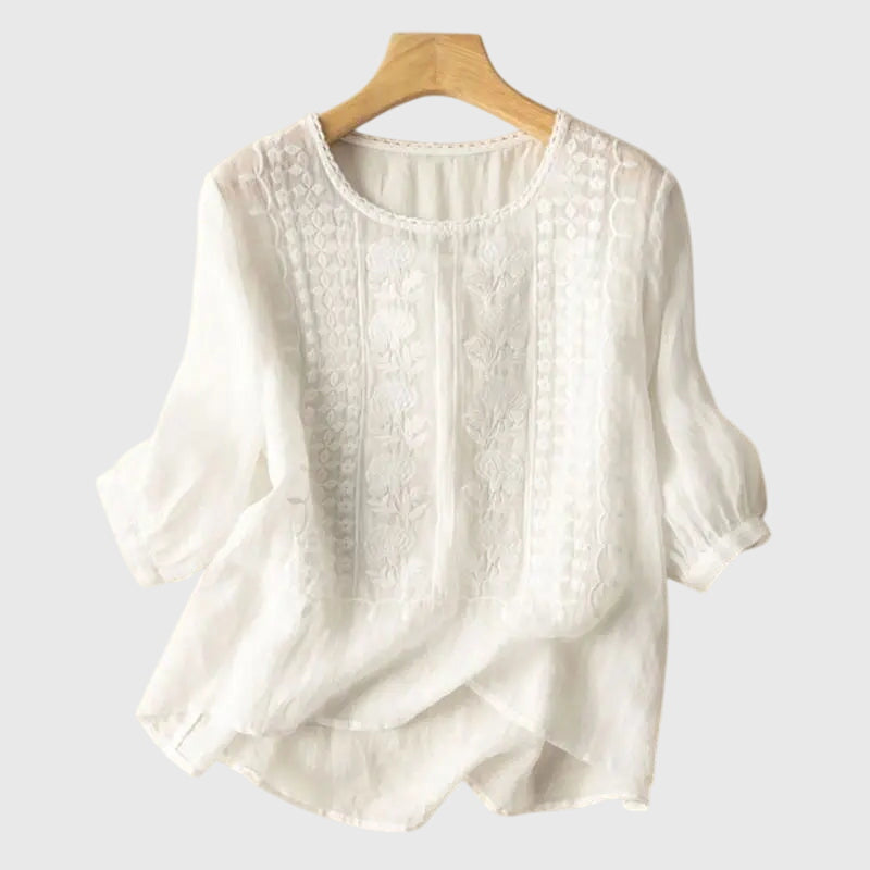 Alora - Classic Floral Blouse