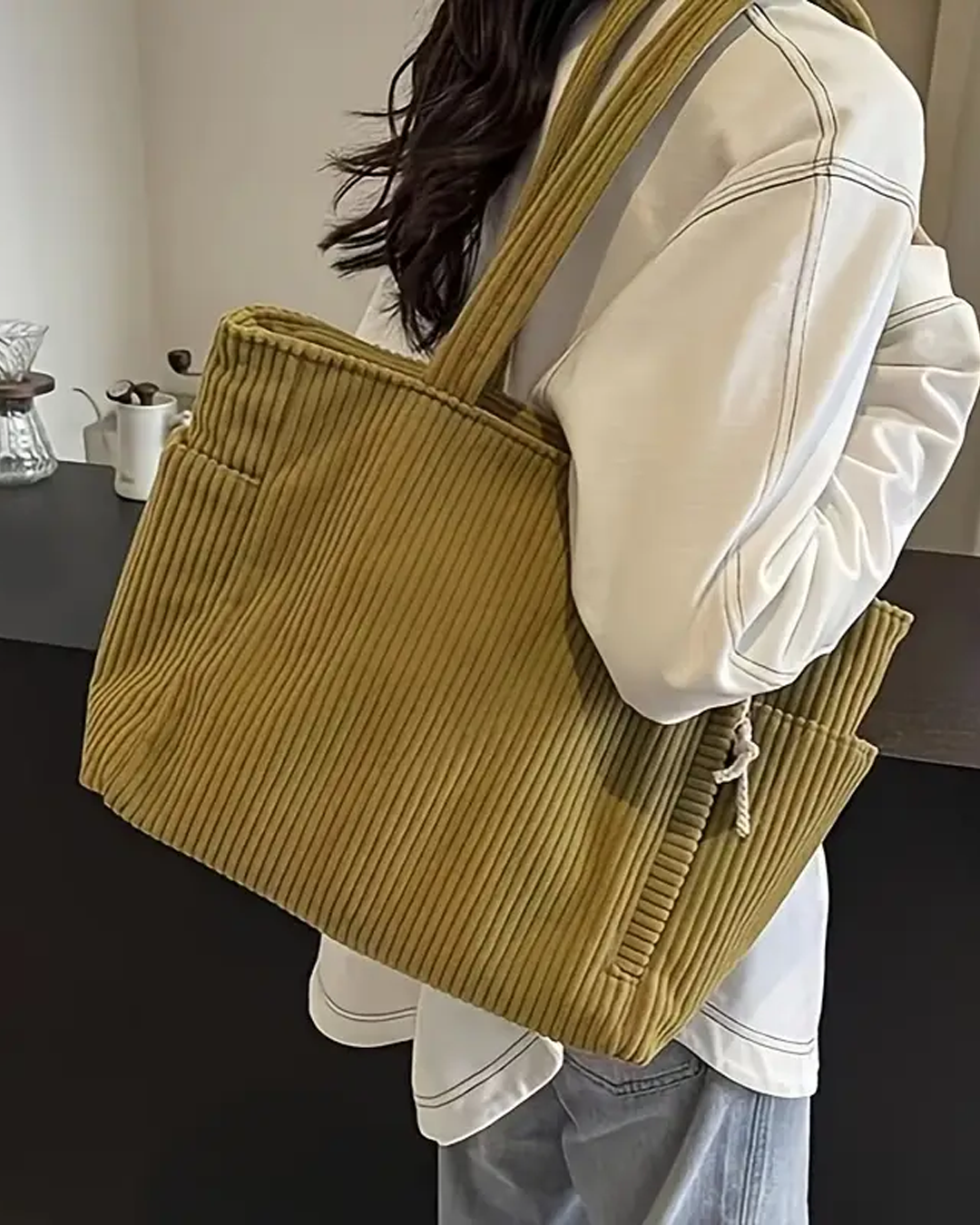 Marlowe & Co | Tess™ Ribbed Tote Bag