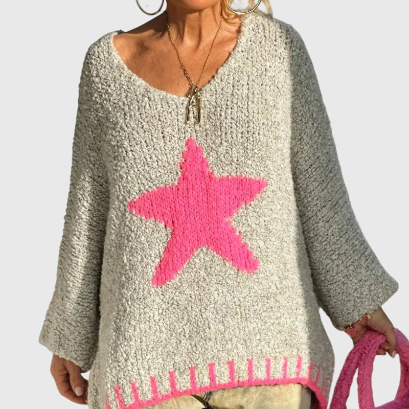 Aria - V-neck Knit Jumper