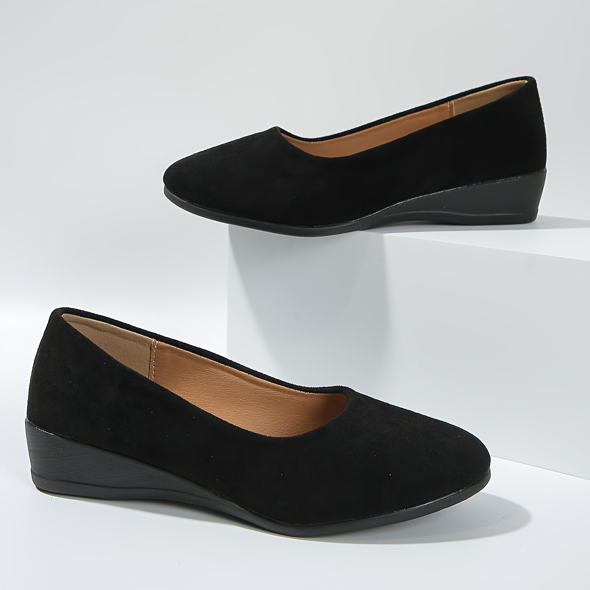 Éliane™ | Elegant Comfort Wedge Loafers