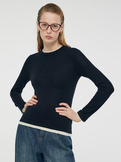 Valmere™ | Washable Wool Knit Top for Easy Care