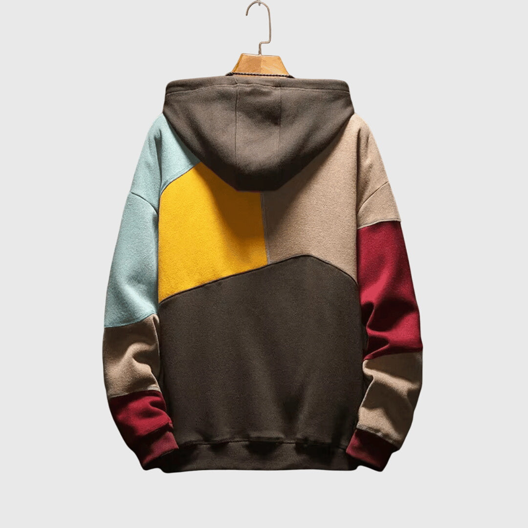 Ashley - Oversized Patchwork Hoodie