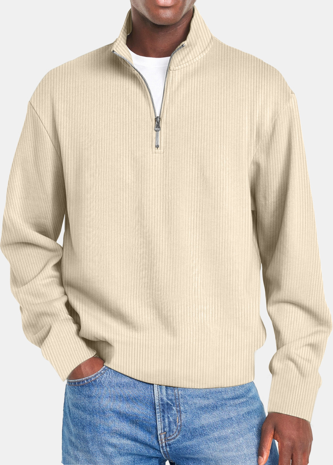 Finley - Long Sleeve Zip-Up Casual Top