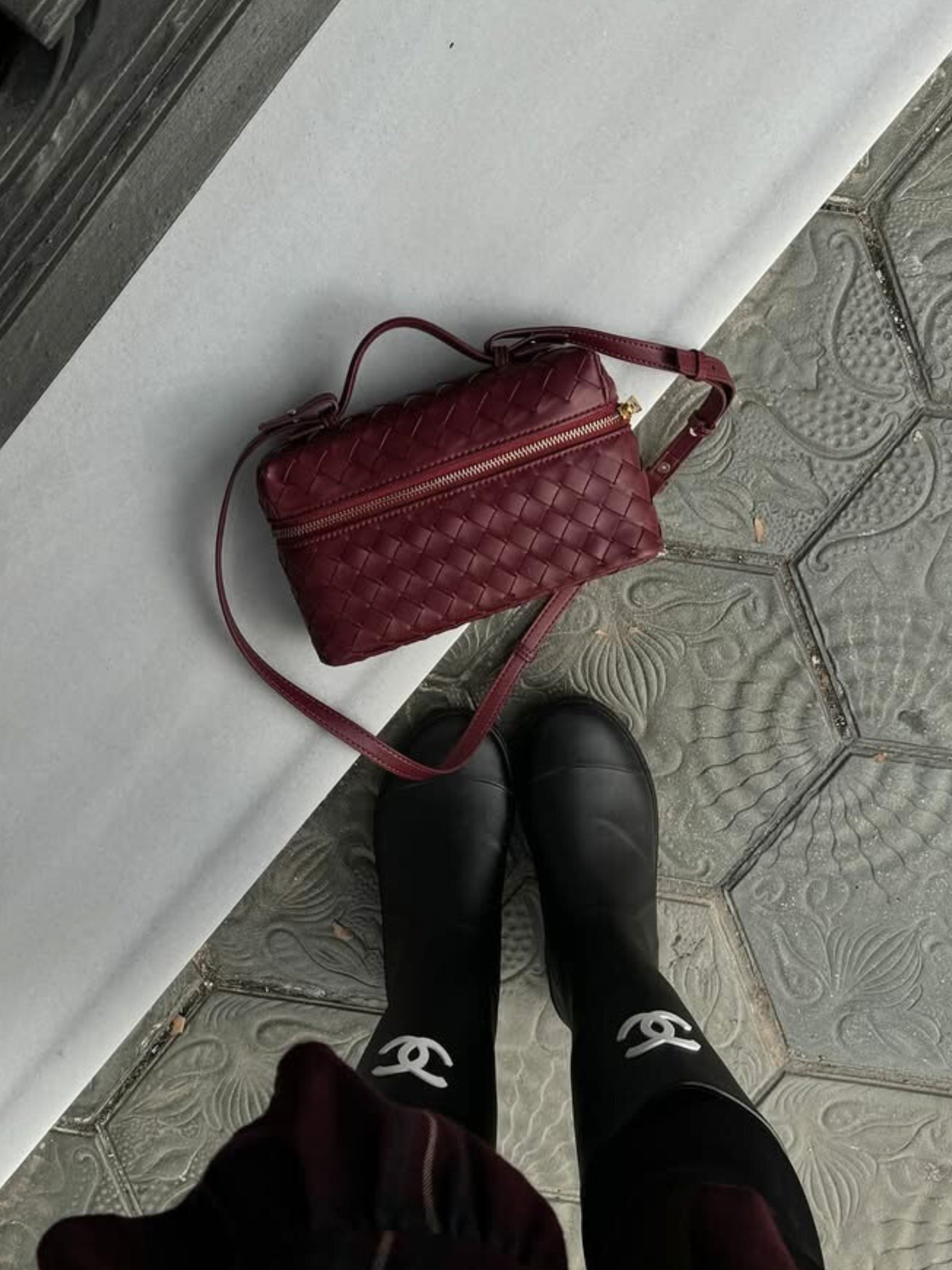 Juliette | Polished Structured Woven Bag