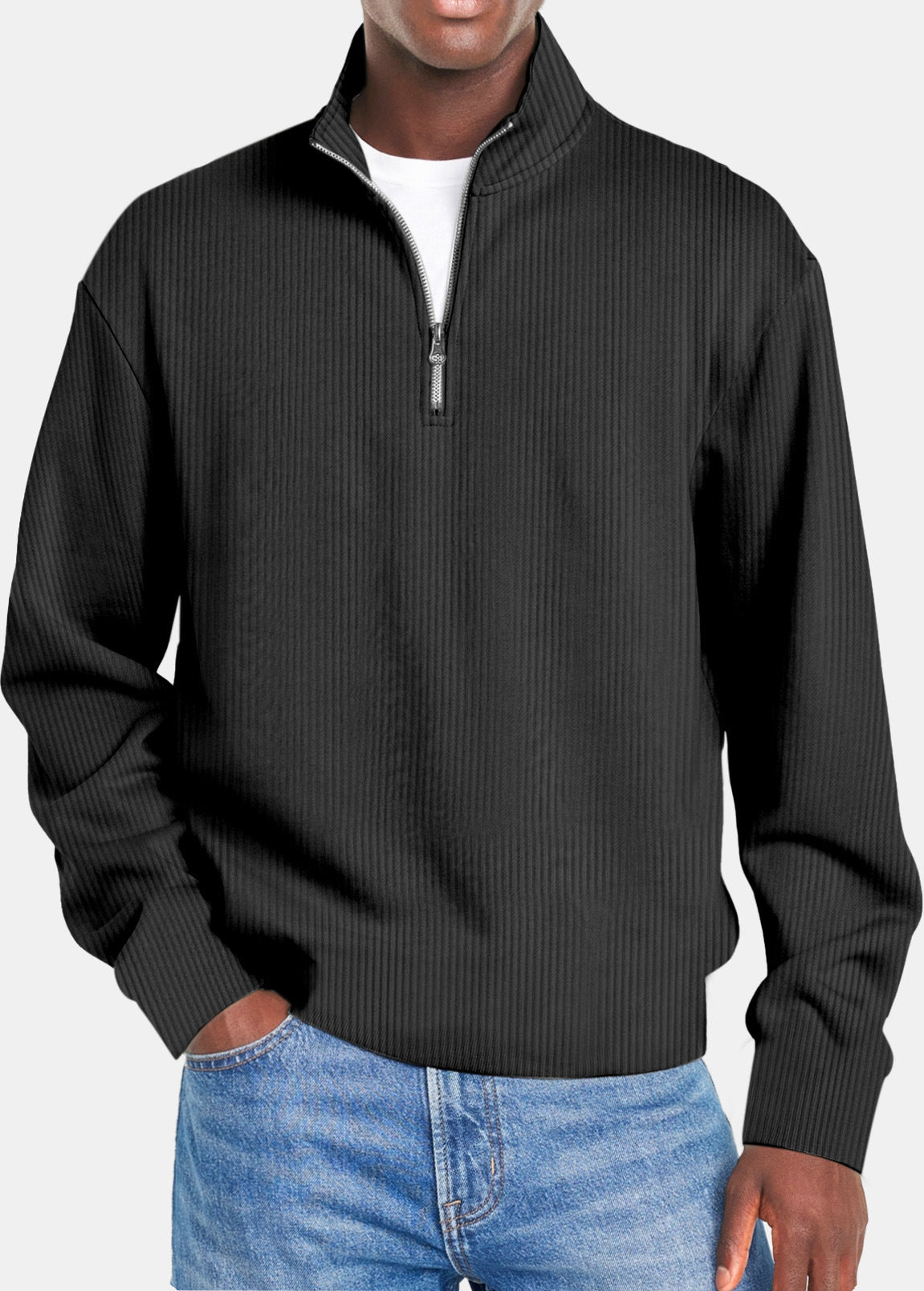 Finley - Long Sleeve Zip-Up Casual Top