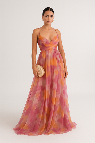 Marlowe & Co | Eléna™ Elegant Floral Long Dress