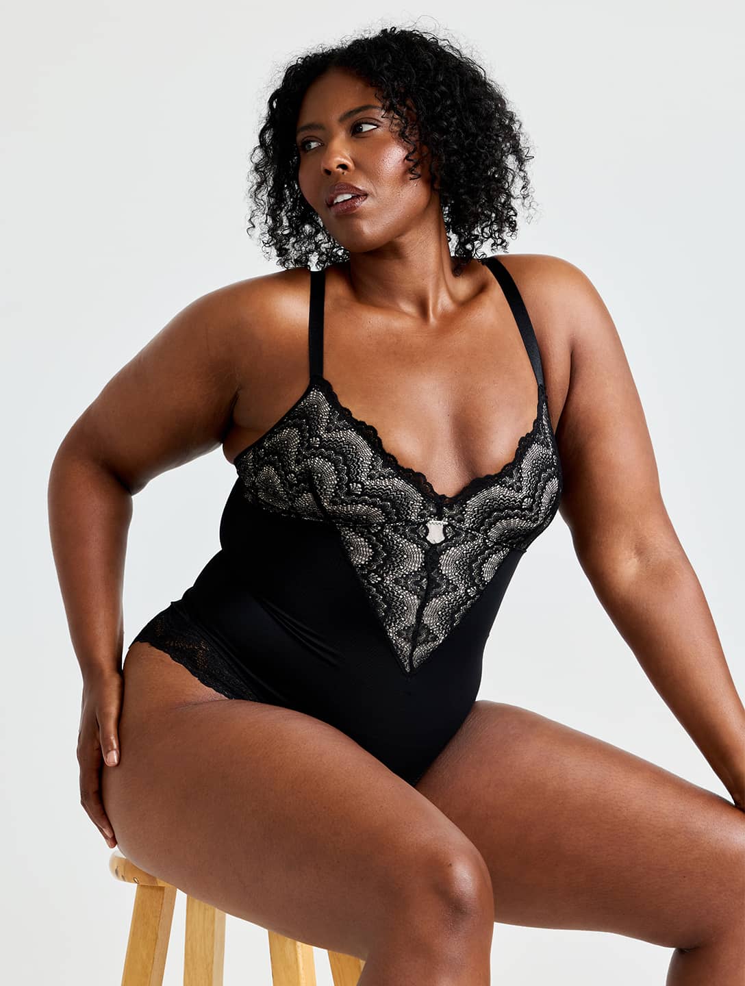 Marlowe & Co | Half Laced Bodysuit