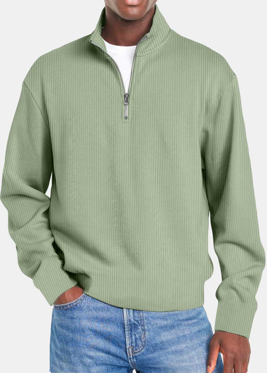 Finley - Long Sleeve Zip-Up Casual Top