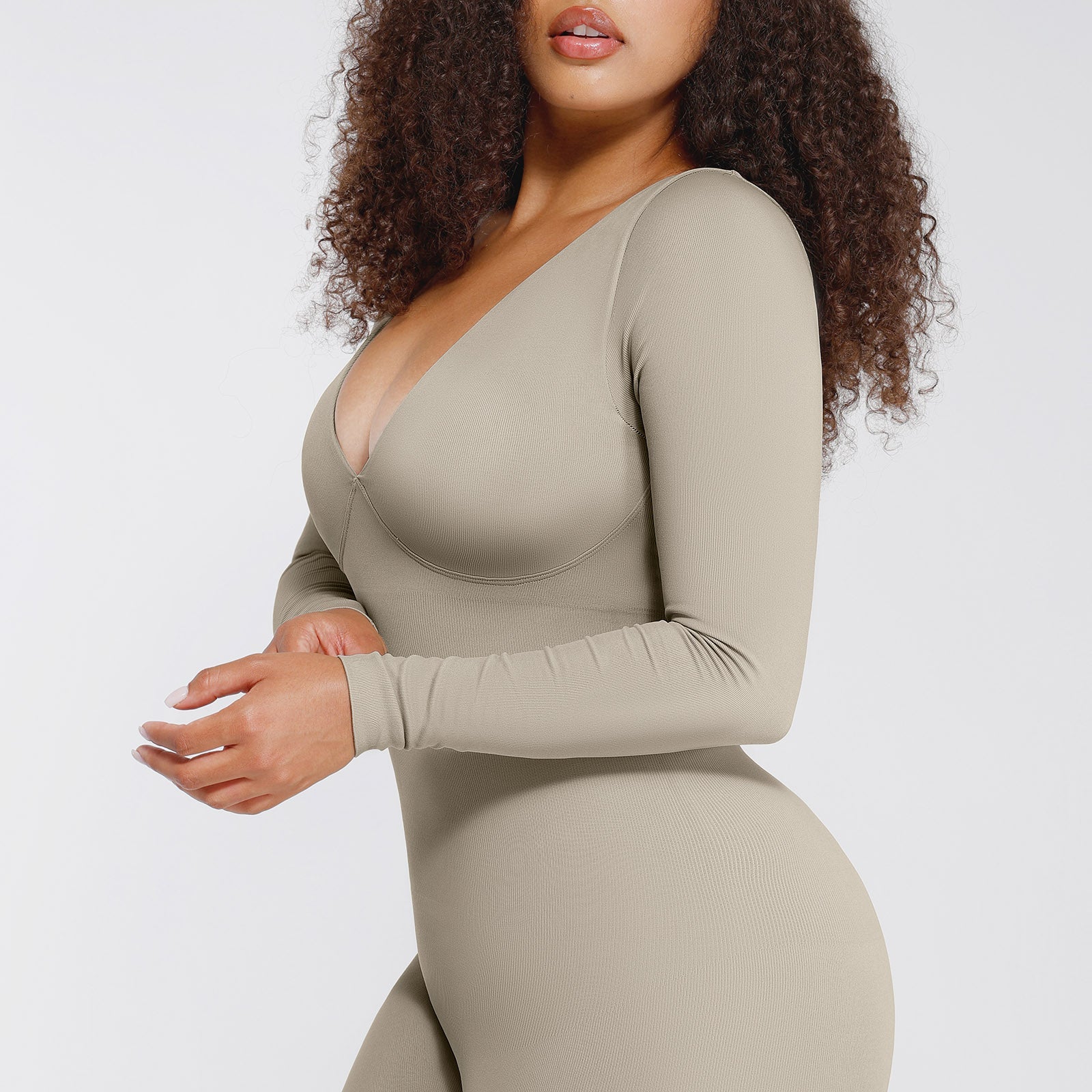 Camila Seamless Deep V Catsuit