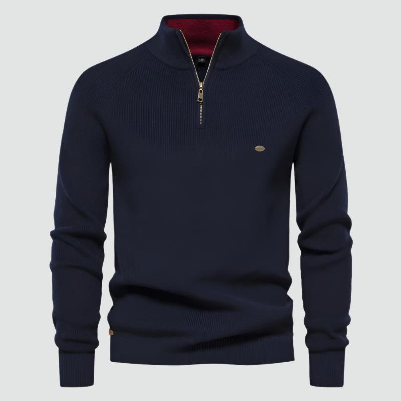 Lucio - Warm Zipper Knit Sweater