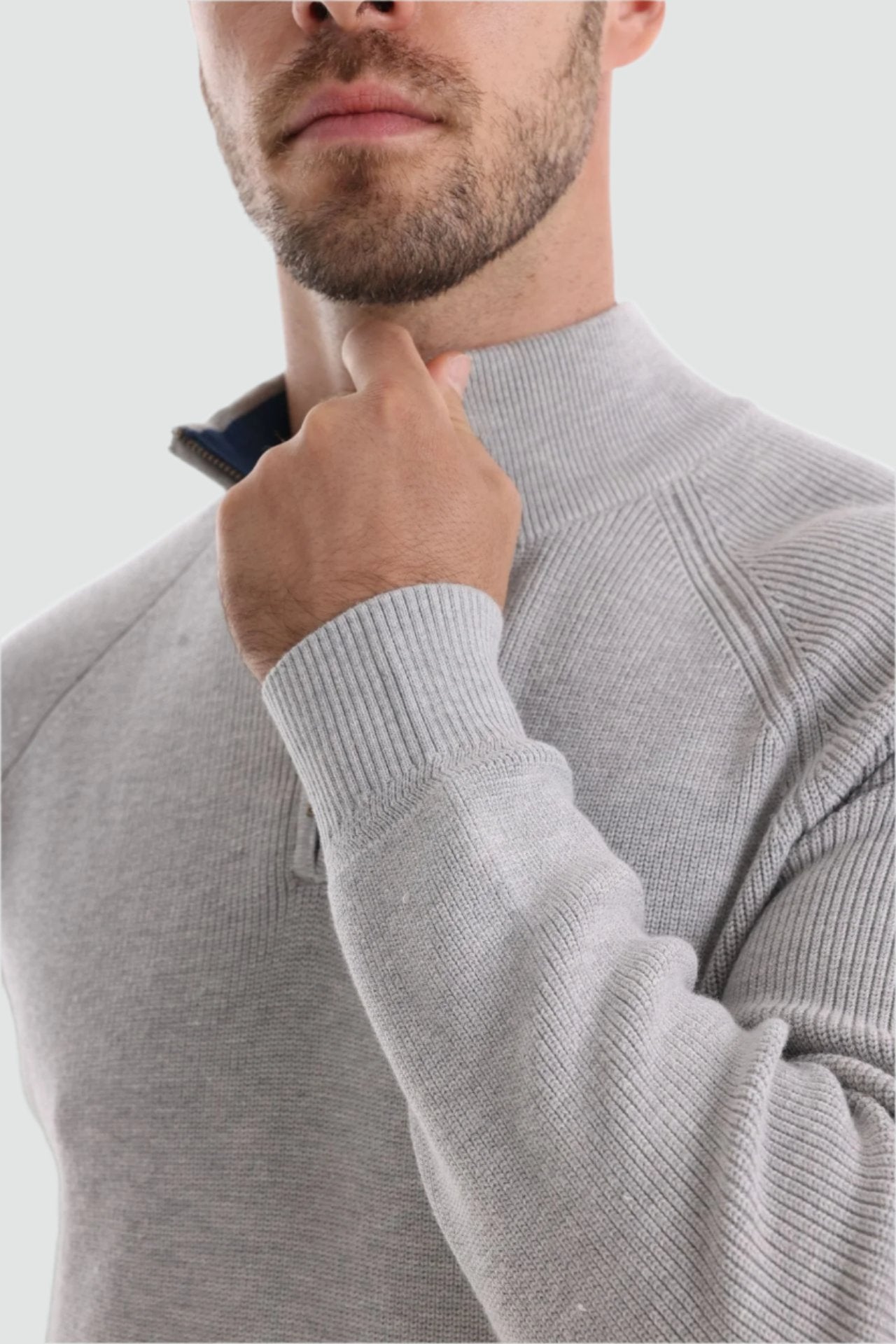 Lucio - Warm Zipper Knit Sweater