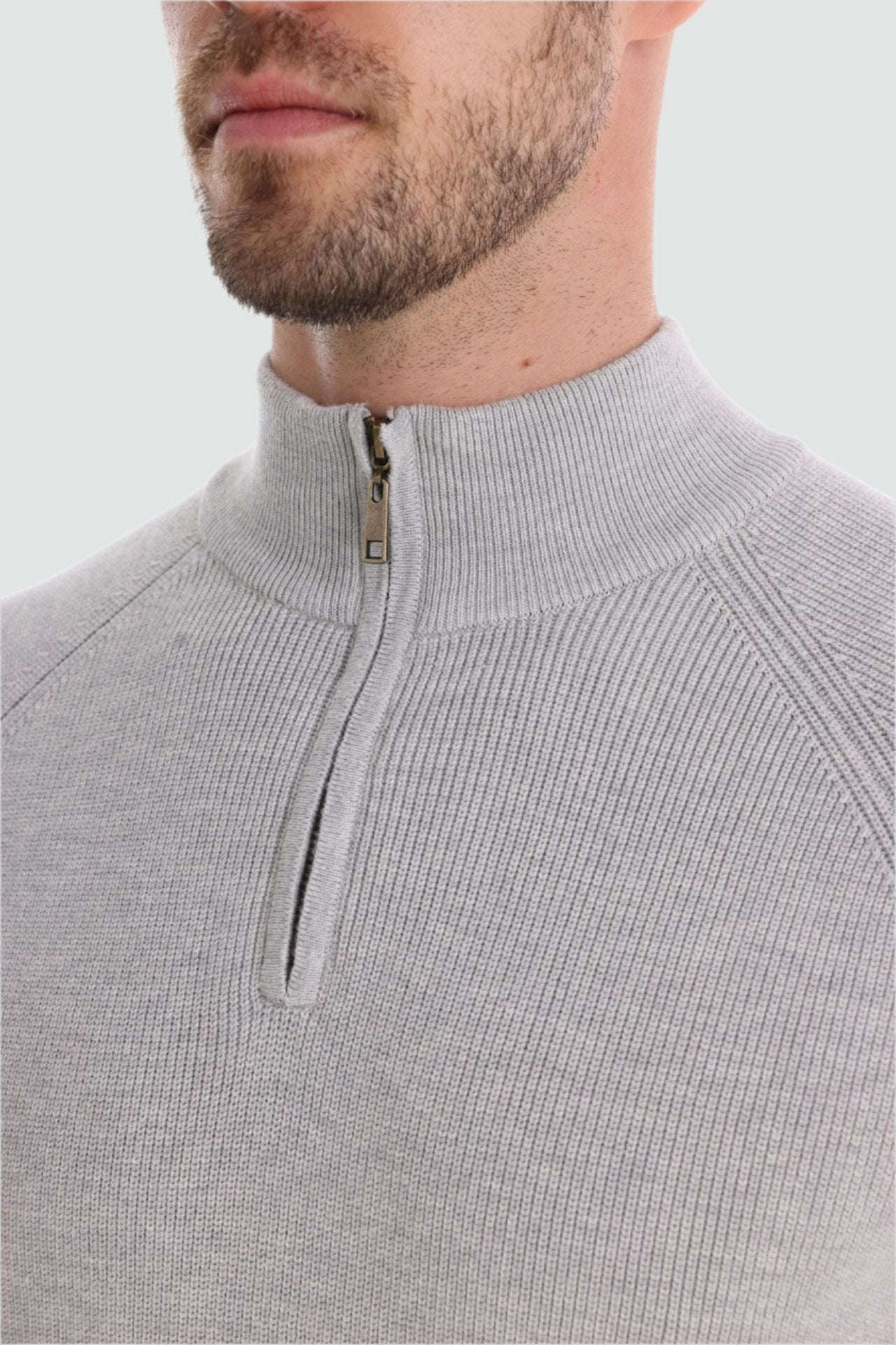 Lucio - Warm Zipper Knit Sweater