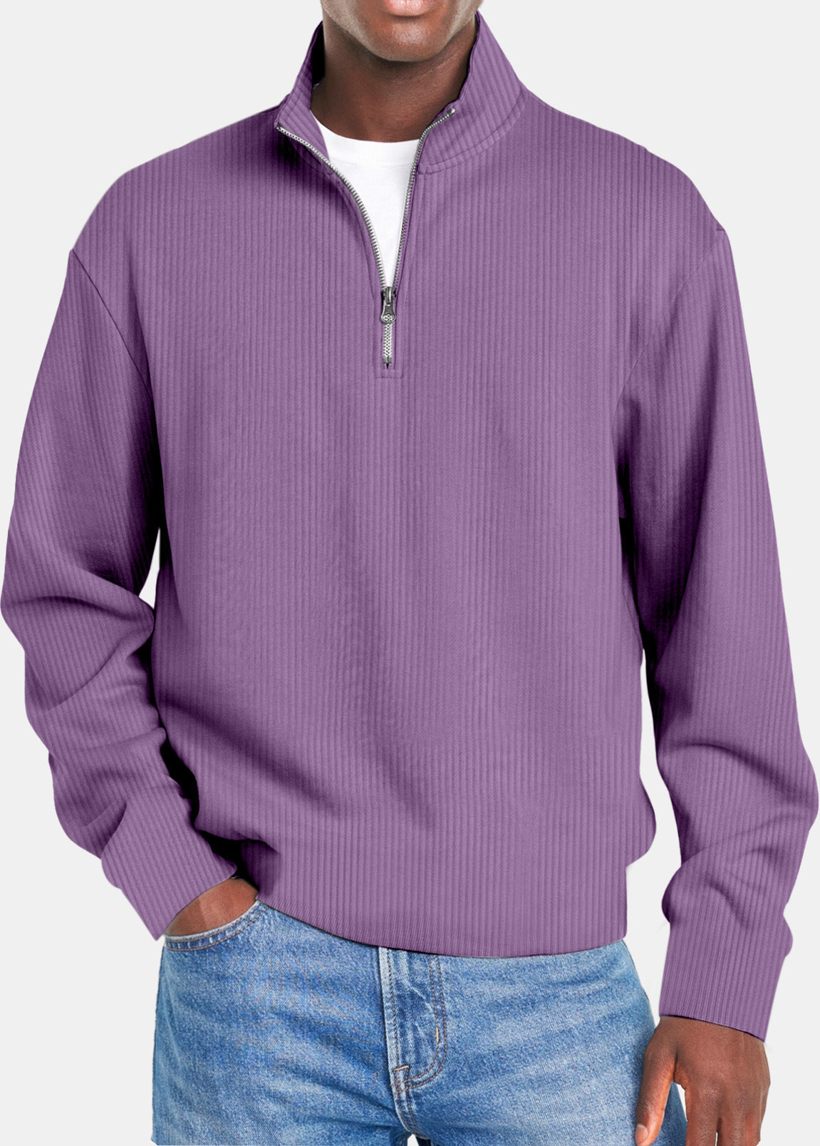 Finley - Long Sleeve Zip-Up Casual Top