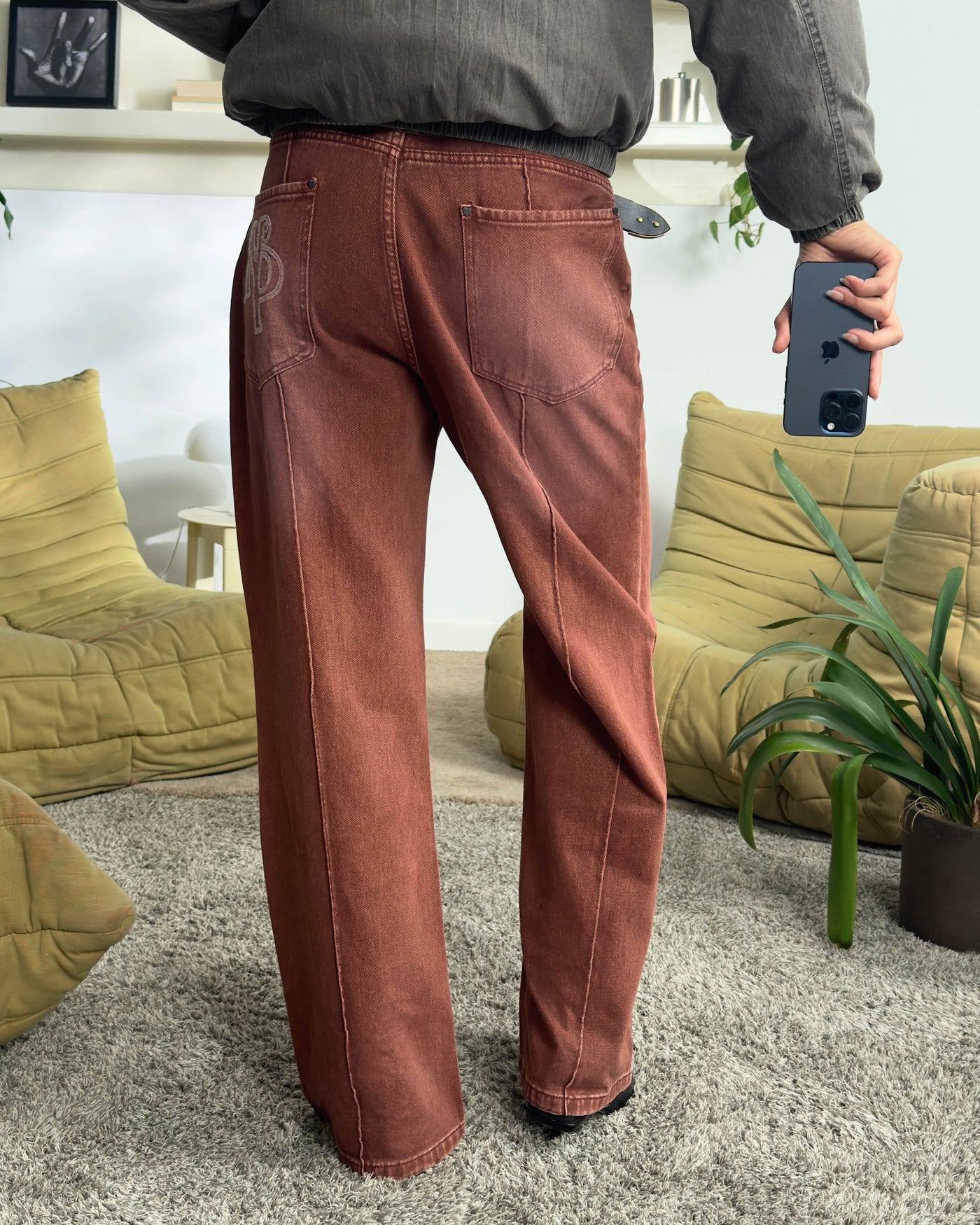 Onalya™ |Red Bootcut Trousers