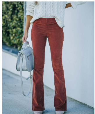 Chloe | Corduroy Flare Pants
