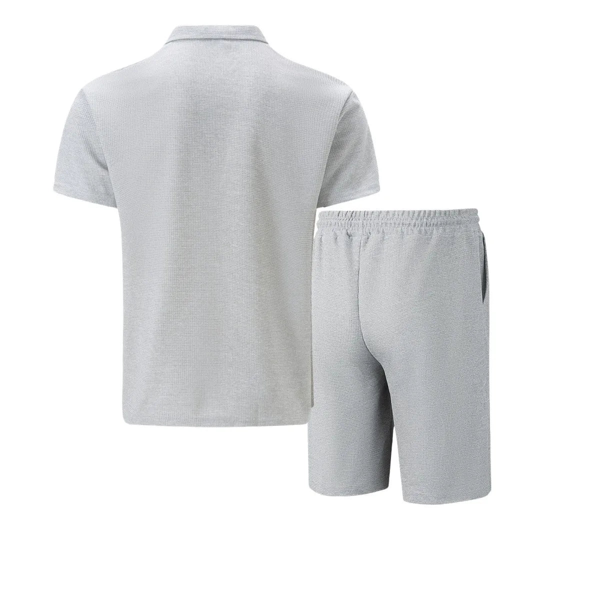 Short Sleeve Zip Polo with Matching Shorts Set