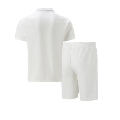 Short Sleeve Zip Polo with Matching Shorts Set