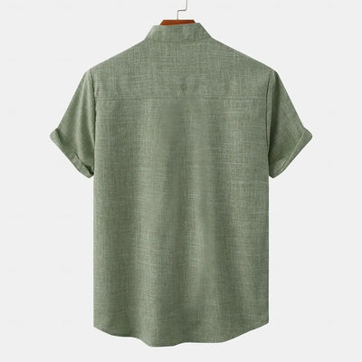 Premium Linen Short-Sleeve Shirt