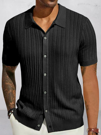 Marlowe & Co | Stylish Breathable Hollow Knit Shirt