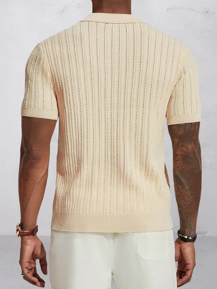 Marlowe & Co | Stylish Breathable Hollow Knit Shirt