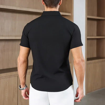 Short-Sleeve Shirt – Solid Business Casual