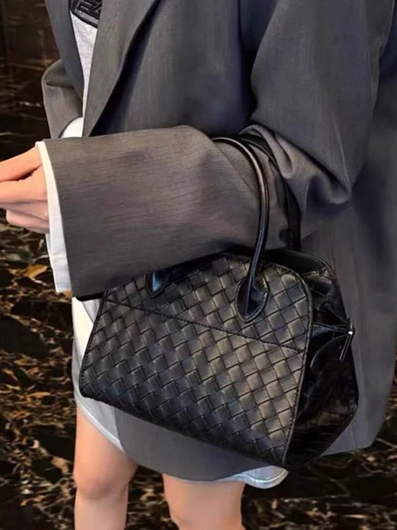 Henna Woven Shopper Bag