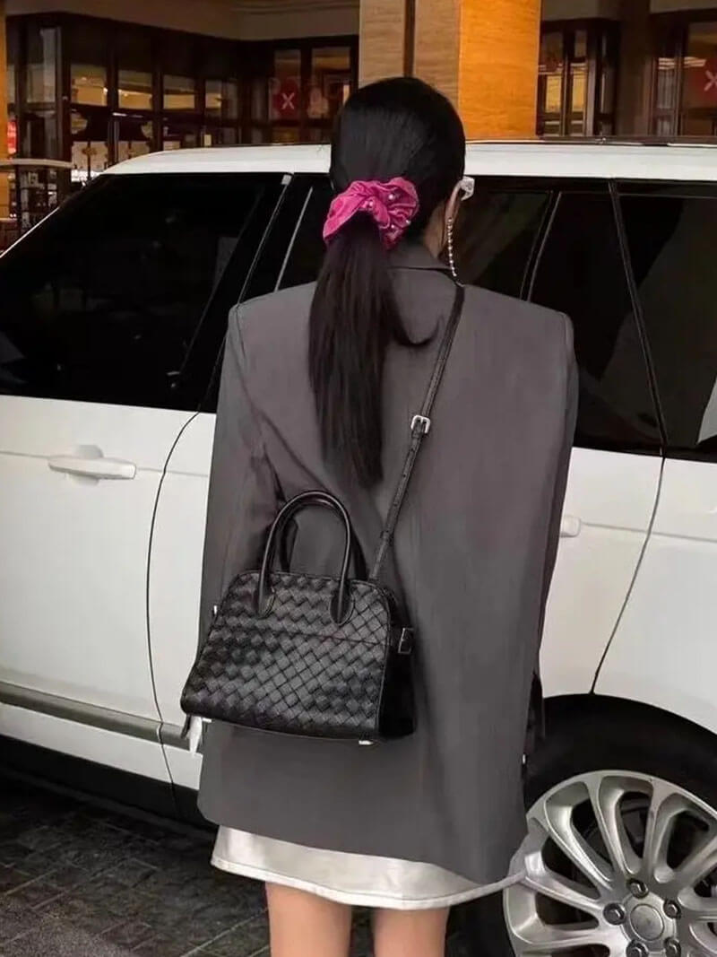 Henna Woven Shopper Bag