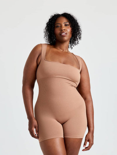 Marlowe & Co | Square Neck Shapewear Jumpsuit
