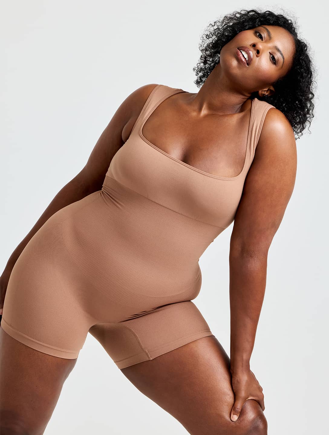 Marlowe & Co | Square Neck Shapewear Jumpsuit