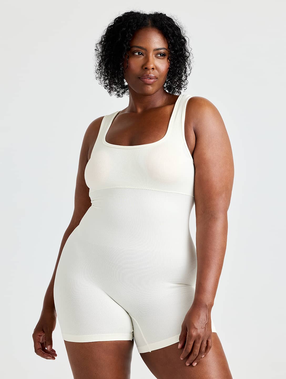 Marlowe & Co | Square Neck Shapewear Jumpsuit