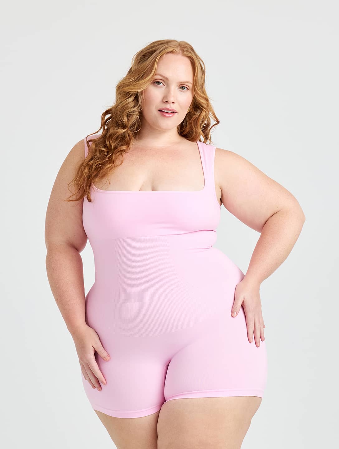 Marlowe & Co | Square Neck Shapewear Jumpsuit