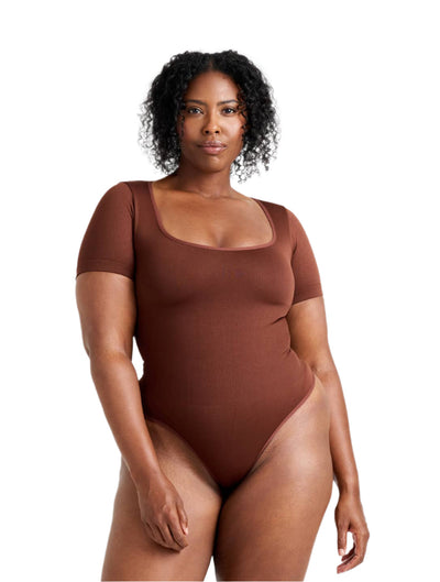 Marlowe & Co | Square Neck Thong Bodysuit