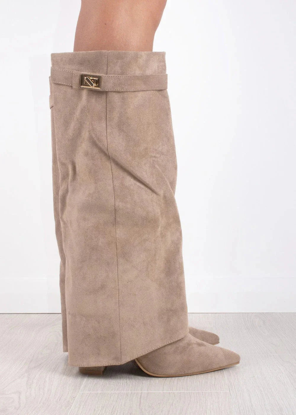Polly | Suede knee high boots
