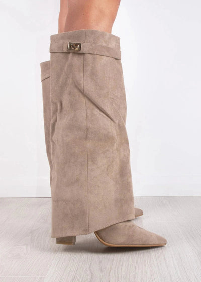 Polly | Suede knee high boots