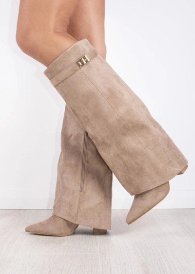 Polly | Suede knee high boots