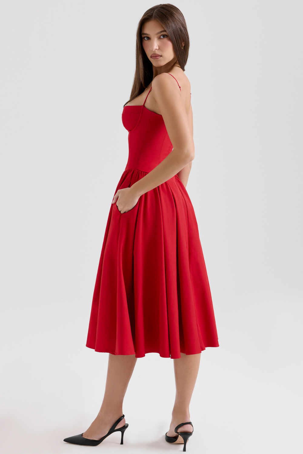 Marlowe & Co | Celine Corset Midi Dress