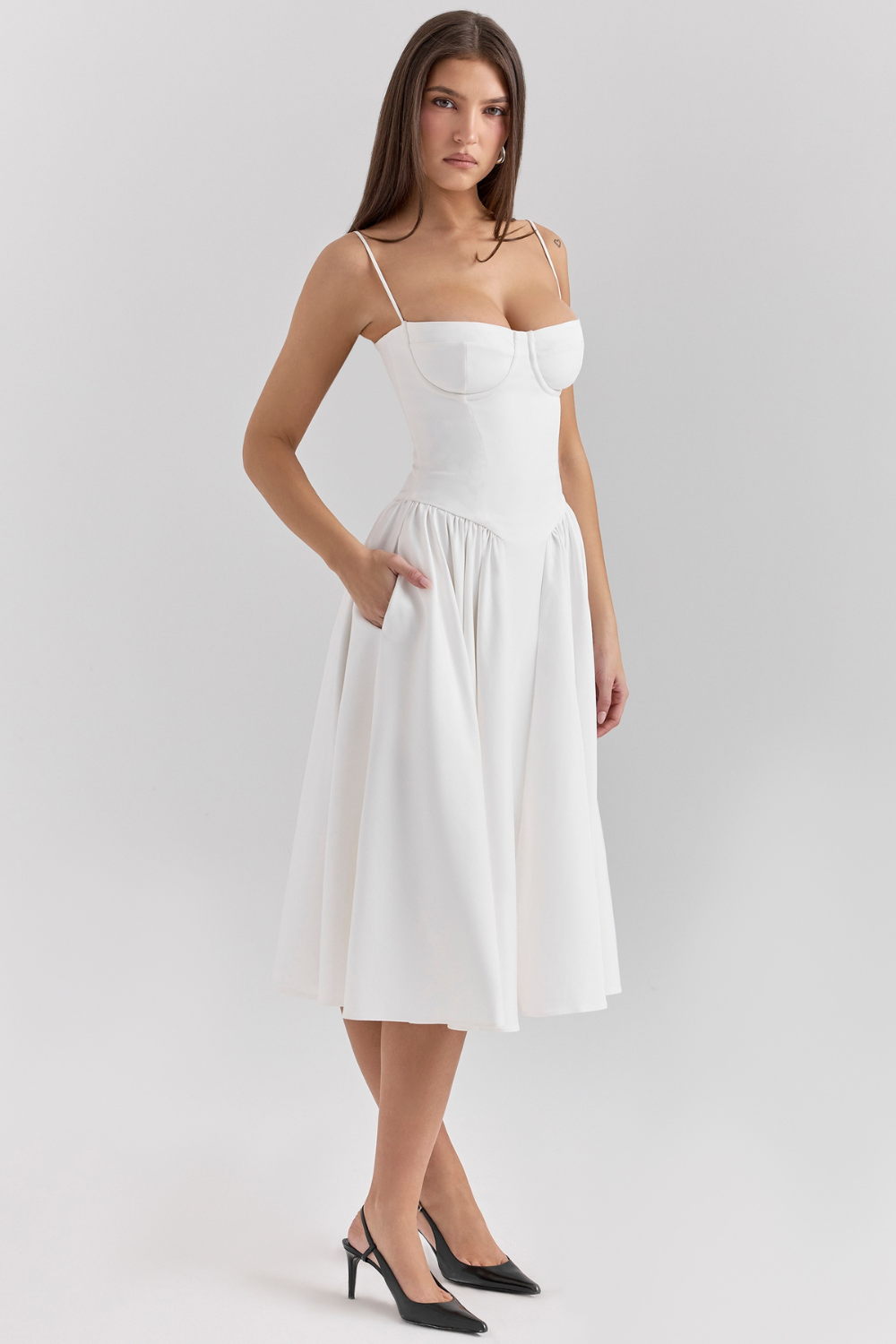 Marlowe & Co | Celine Corset Midi Dress