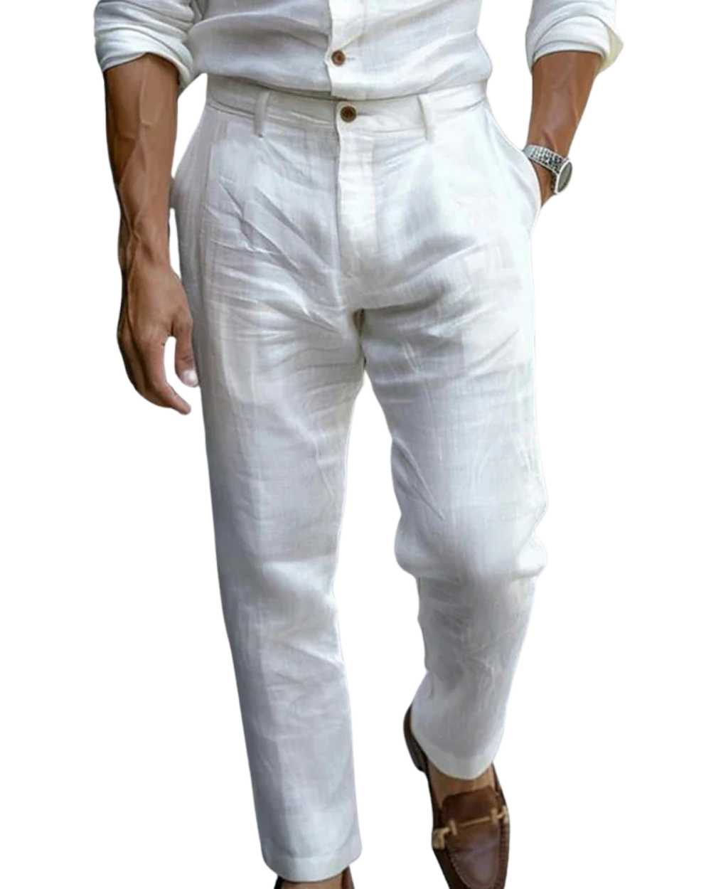 Moretti | Lightweight Linen Trousers