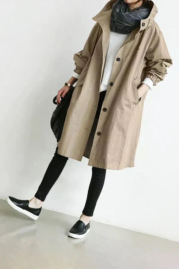 Lunara - Stylish Belt Trench Coat