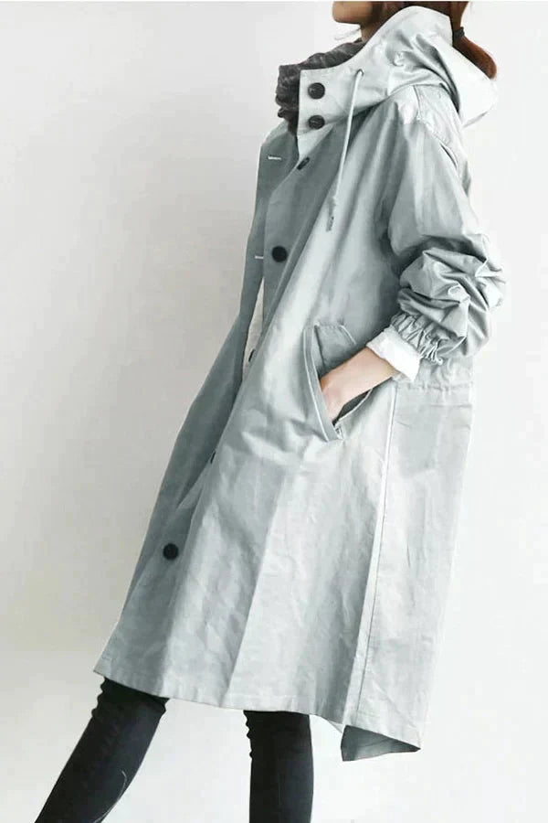 Lunara - Stylish Belt Trench Coat