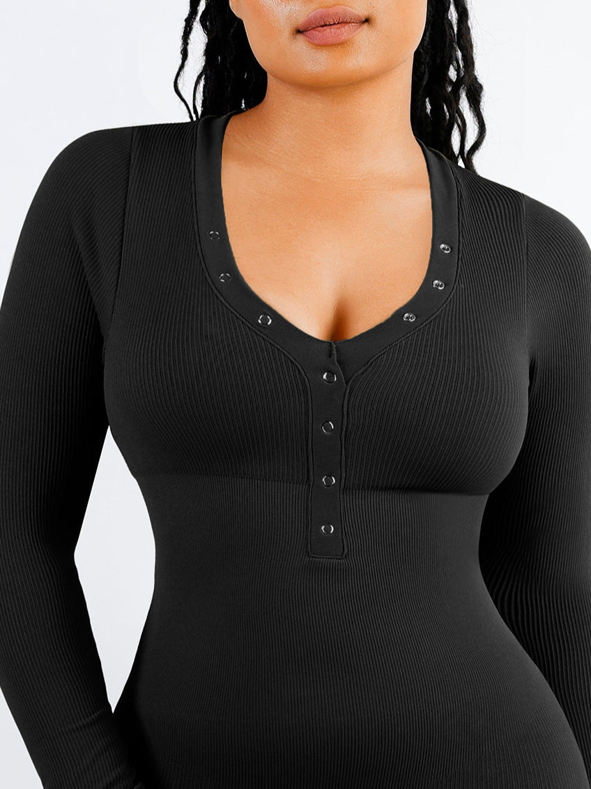 Rosalia Deep V-Neck High Stretch Jumpsuit