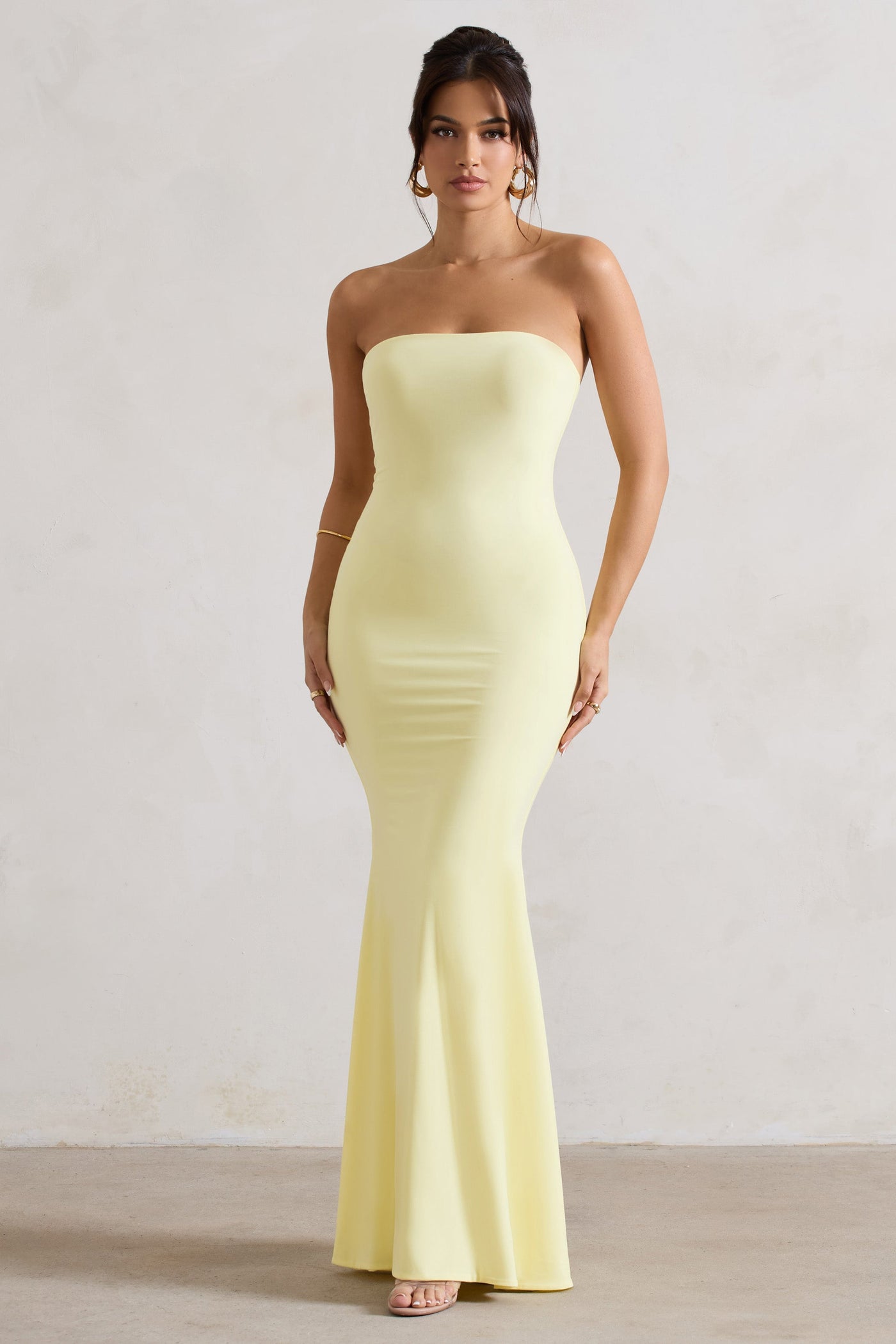 Ceremony | Lemon Bandeau Maxi Dress