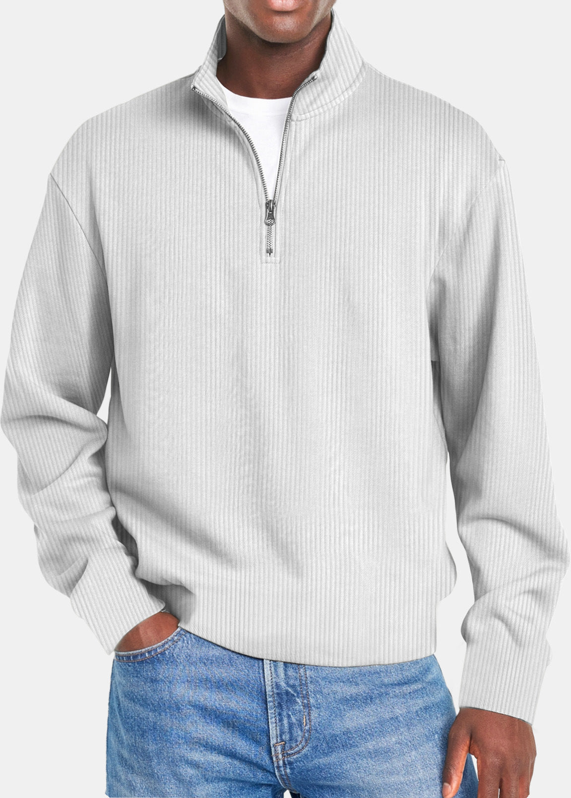 Finley - Long Sleeve Zip-Up Casual Top