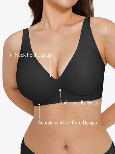 Marlowe & Co | Jelly Seamless Wireless Comfort Plunge Bra