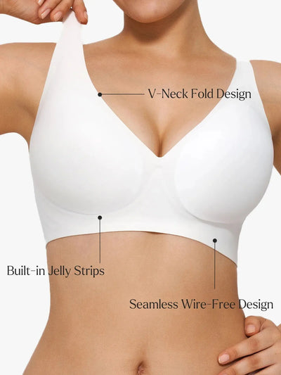 Marlowe & Co | Jelly Seamless Wireless Comfort Plunge Bra