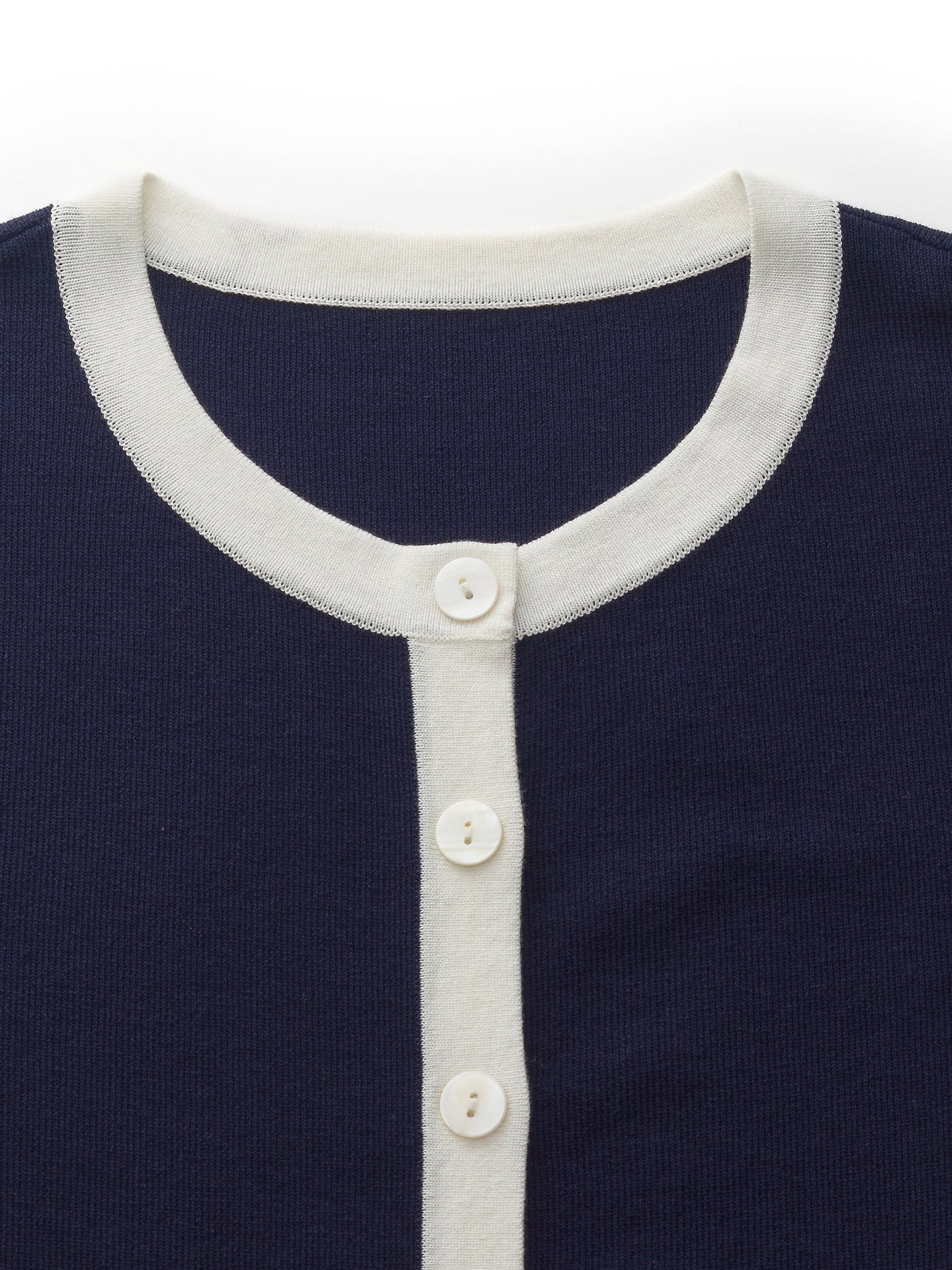 Valmere™ | Two-Tone Trim Cardigan